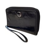 Coach Poppy #61812 Black Leather Universal Case Wallet Wristlet Handbag Photo 6