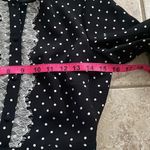 Brooks Brothers Lace-Trimmed Polka-Dot Satin Dress Photo 13