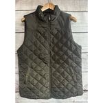Women's Zenana Outfitters Puffer Vest Large Green Pockets Casual Outdoor Green Photo 2