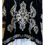 Andree by Unit Andrée by Unit Boho Embroidered Velvet Open Front Cardigan Kimono S Photo 8