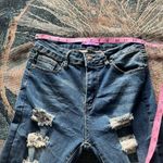 Bamboo  Jeans Skinny High Rise Jeans Distressed Stretch Medium Wash Women’s 11/26 Photo 12