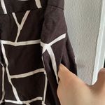 ESCADA Mocca Brown & White Woven Giraffe Photo 4