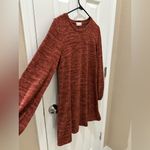 Altar'd State  Balloon Sleeve A-Line Sweater Dress Size Large burnt orange/red Photo 8