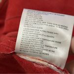 Territories Vintage Womens Size S Red Suede Leather Trucker Snap Up Shirt Jacket Photo 7