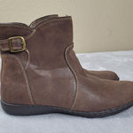 Sporto  Boots Womens 9 M Flynn Ankle Booties Brown Faux Leather Casual Round Photo 0