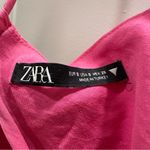 ZARA  Flowy Pink Strappy Back Crop Top Size: S Photo 4