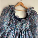 Selkie The Mayfair Puff Dress in the Secret Garden print Blue Size XS Photo 5