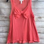 Ambiance Apparel  top blouse women’s size medium salmon with bow in front * Photo 2