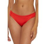 Trina Turk Tab Side Flame Red Orange Hipster Bikini Swimsuit Bottoms Size 4 Photo 0