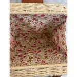 Woman's Straw Vintage Basket Crossbody Purse Photo 3