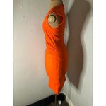 Nicole Miller  Orange Midi Cocktail Sheath Dress 0 Fall Corporate Siren Dopamine Photo 5