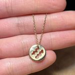 LC Lauren Conrad  Aquarius Gold Tone Necklace Photo 6