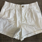 BDG  High Waist White Shorts Crisp Cotton Casual‎ Photo 0