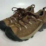 Keen  brown leather targhee lace up shoes low top hiking work shoes womens size 7 Photo 0