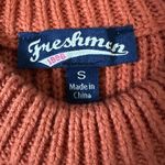 Freshman 1996 Knit Top Size Small Orange Cropped Tank Top Photo 4