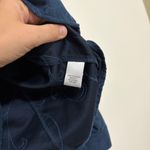 Croft & Barrow  Womans Zip Front Jacket Blazer Faux Suede Blue Size Petite M Photo 6