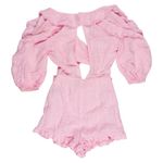 Majorelle  Pink Ruffle Jumpsuit Photo 3