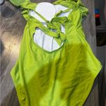 Lime Green Women's One Piece Swimsuit Size M Photo 2