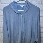 Athleta Sweater Womens Large Blue Sweatshirt Hooded Long Sleeve Activewear Photo 1