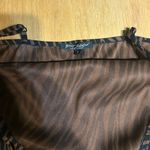 Betsey Johnson  Tiger Print Dress Size Small Halter Y2K Brown Midi Bodycon Photo 4