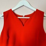 Ann Taylor ANN TAYLOR Orange Sheath Sleeveless Dress, Size 8P Petite Photo 2