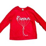 Como vintage Comp Vintage L’Amour Sweatshirt in Raspberry Red, Size L Photo 3