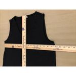 J.Crew women's Size M Sleeveless Blouse Pullover Black V-Neck Photo 8