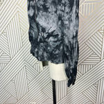 Evereve Marrakech Tie Dye Amber‎ Moto Jacket Black Gray Size Medium Photo 8