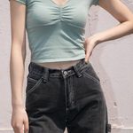 Brandy Melville Green Gina Top Photo 0