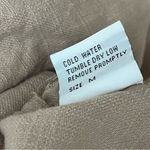 Love83 Beige Cropped Button Up Top Women’s M Woven Boho Coastal Granola Girl Tan Size M Photo 6