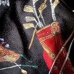 Line Up VTG  Polo Sweatshirt 80s Embroidered Golf Logo 100% Cotton Black Small Photo 2