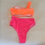 Pink Lily  Color Block Swimsuit Photo 1