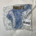 J.Crew NWT Blue & White Stripe Seersucker Bikini Bottom Photo 3