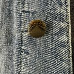 Free People  Blue Denim and Gray Hoodie Jacket Size XS Photo 6