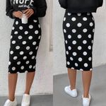 Moa Moa MOA Black and White Polka Dot Skirt Photo 10
