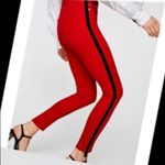 ZARA  Woman Premium Denim Red & Black Pants. Photo 1