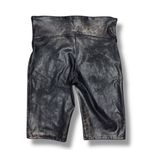 Spanx ‎ Faux Leather Leopard Print Bike Shorts Size Small Athletic Athleisure Photo 3