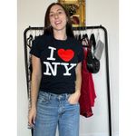 None Y2K I Love New York 100% Cotton Black T Shirt Size Small Photo 1