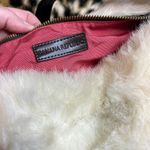 Banana Republic Vintage  Faux Fur Genuine Leather Trim Handbag Photo 11