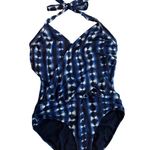 Athleta  Women's swim dress Halter One Piece - Blue Tie-Dye Size 36B/C Photo 0