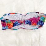 Floral Bikini Top Bandeau Removable Strap Shi Rose Photo 5