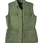 FATE. Women's Sleeveless Cinch Waist Utility Vest Jacket Olive Green Size Small Photo 0