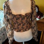 Lush Clothing Stretchy Smocked Sexy Haler Top with Bow From Lush Size Small Photo 5