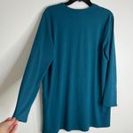 J.Jill Wearever Cardigan Single Button Women's Sweater Long Sleeve deep Teal Photo 3