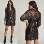 Reiss NEW Kaya Metallic Floral Dress 6 Photo 3