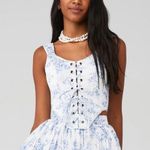 Selfie corset in bed and breakfast duchess Blue Photo 1