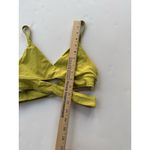 Lululemon Still Now Bra VIVID Yellow SIZE 4 Gym Yoga Adjustable Strap Training Photo 5