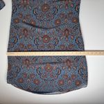 CAbi  Provincial Tunic Dress Small Blue Floral Long Sleeve Boho Fall Office Flowy Photo 11