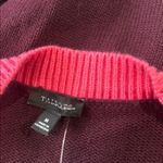 Talbots NWOT V-NECK CARDIGAN - TIPPED Contrast Embellished Gold Button Relax M Photo 7