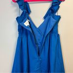 One 33 Social Dress Bright Blue Ruffle Surplice V Neck Mini Dress Sz 8 NWT Photo 10